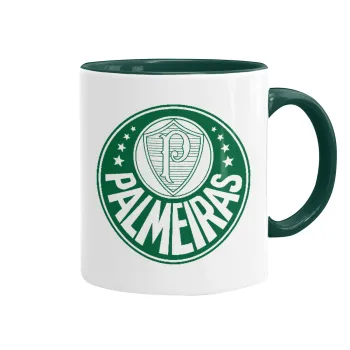 Palmeiras, Κούπα χρωματιστή πράσινη, κεραμική, 330ml