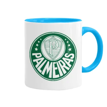 Palmeiras, Κούπα χρωματιστή γαλάζια, κεραμική, 330ml