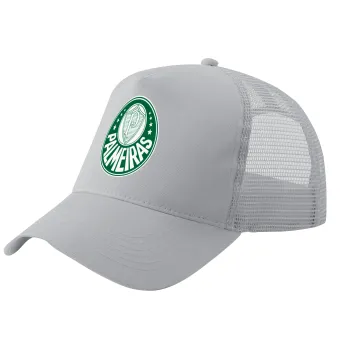 Palmeiras, Trucker Hat with Mesh, GREY, (COTTON, KIDS, UNISEX, ONE SIZE)