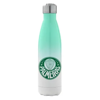 Palmeiras, Metal mug thermos Green/White (Stainless steel), double wall, 500ml