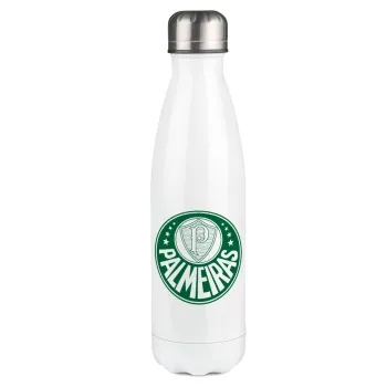 Palmeiras, Metal mug thermos White (Stainless steel), double wall, 500ml
