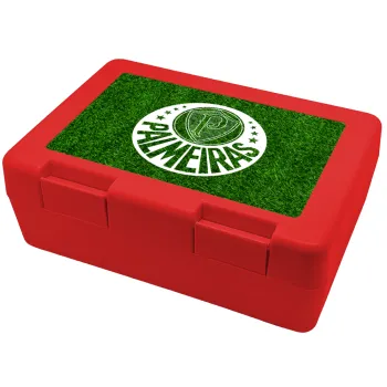 Palmeiras, Παιδικό δοχείο κολατσιού ΚΟΚΚΙΝΟ 185x128x65mm (BPA free πλαστικό)
