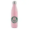 Metal mug thermos Pink Iridiscent (Stainless steel), double wall, 500ml
