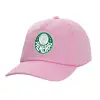 Casual children's baseball cap, 100% Cotton Twill, PINK (COTTON, CHILDREN'S, ONE SIZE)
