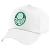 Children's Baseball Cap, 100% Cotton Twill, White (COTTON, CHILDREN'S, UNISEX, ONE SIZE)