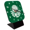 Quartz Wooden table clock with hands (10cm)