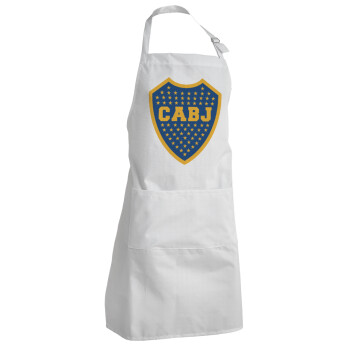 Club Atlético Boca Juniors, Adult Chef Apron (with sliders and 2 pockets)