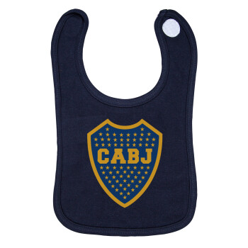 Club Atlético Boca Juniors, Σαλιάρα με Σκρατς 100% Organic Cotton Μπλε (0-18 months)