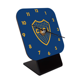 Club Atlético Boca Juniors, Επιτραπέζιο ρολόι ξύλινο με δείκτες (10cm)