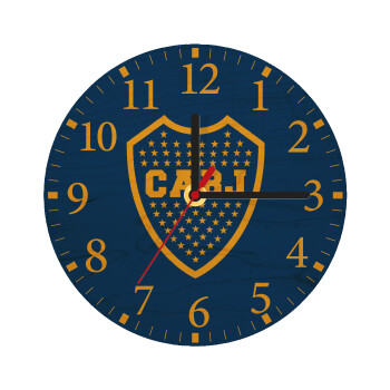 Club Atlético Boca Juniors, Ρολόι τοίχου ξύλινο plywood (20cm)