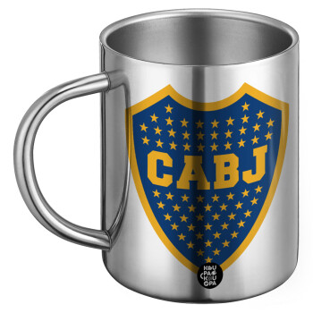 Club Atlético Boca Juniors, Ανοξείδωτη Μεταλλική Κούπα 450ml - Διπλού Τοιχώματος
