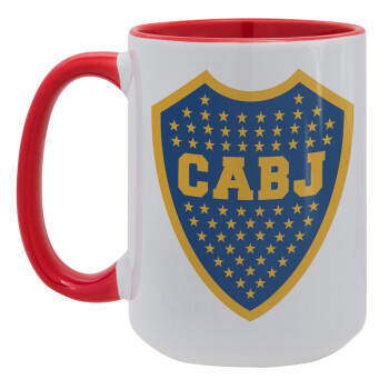 Club Atlético Boca Juniors, Κούπα Mega 15oz, κεραμική Κόκκινη, 450ml