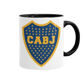 Club Atlético Boca Juniors, Mug colored black, ceramic, 330ml