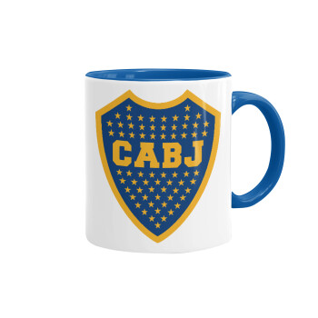 Club Atlético Boca Juniors, Mug colored blue, ceramic, 330ml