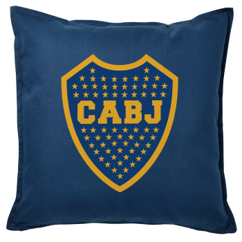 Club Atlético Boca Juniors, Sofa cushion Blue 50x50cm includes filling