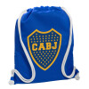 Τσάντα πλάτης πουγκί GYMBAG Μπλε, με τσέπη (40x48cm) & χονδρά κορδόνια