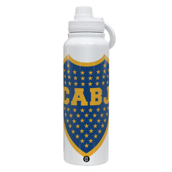 Club Atlético Boca Juniors, Θερμός 1L Ανοξείδωτο με Βάση Κινητού & Διπλά Τοιχώματα