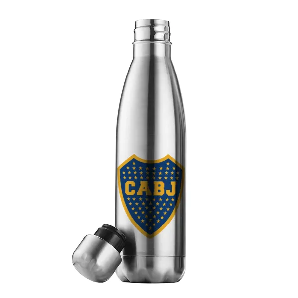 Club Atlético Boca Juniors — Μεταλλικό παγούρι θερμός Inox (Stainless steel), διπλού τοιχώματος, 500ml
