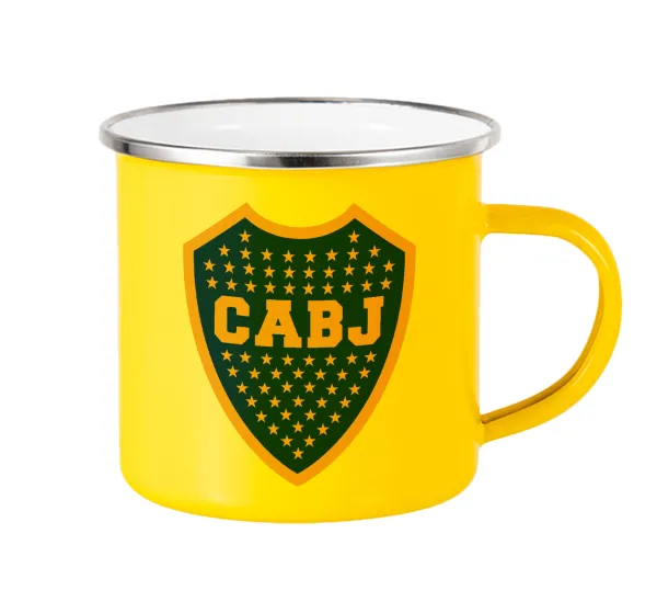 Club Atlético Boca Juniors — Κούπα Μεταλλική εμαγιέ Κίτρινη 360ml