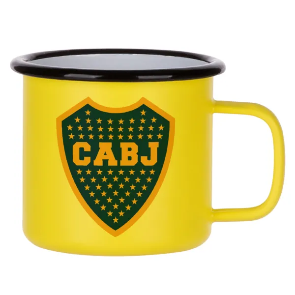 Club Atlético Boca Juniors — Κούπα Μεταλλική εμαγιέ ΜΑΤ Κίτρινη 360ml