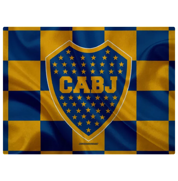 Club Atlético Boca Juniors — Επιφάνεια κοπής γυάλινη (38x28cm)