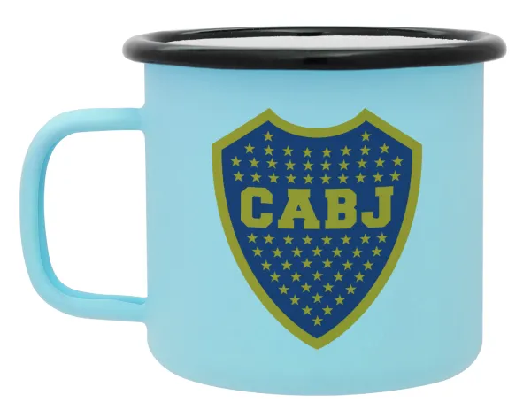 Club Atlético Boca Juniors — Κούπα Μεταλλική εμαγιέ ΜΑΤ σιέλ 360ml