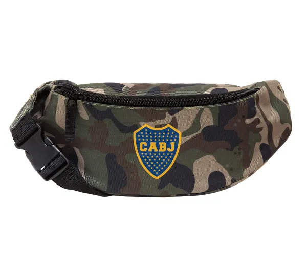 Club Atlético Boca Juniors — Unisex waist bag (banana) in Jungle camouflage color with 2 pockets