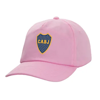 Club Atlético Boca Juniors, Adult Baseball Cap, 100% Cotton, PINK (COTTON, ADULT, UNISEX, ONE SIZE)