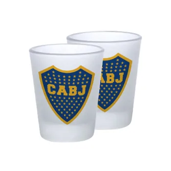 Club Atlético Boca Juniors, Σφηνοπότηρα γυάλινα 45ml του πάγου (2 τεμάχια)