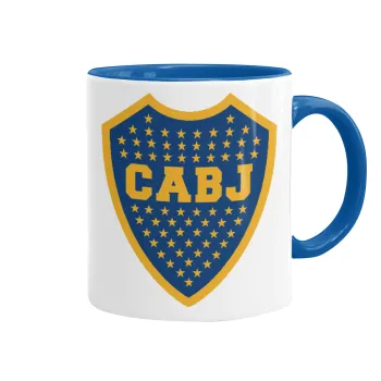 Club Atlético Boca Juniors, Κούπα χρωματιστή μπλε, κεραμική, 330ml