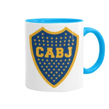 Club Atlético Boca Juniors, Κούπα χρωματιστή γαλάζια, κεραμική, 330ml