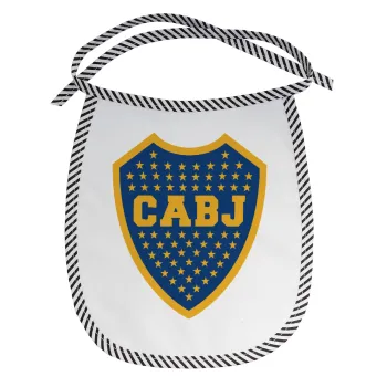 Club Atlético Boca Juniors, Σαλιάρα μωρού αλέκιαστη με κορδόνι Μαύρη