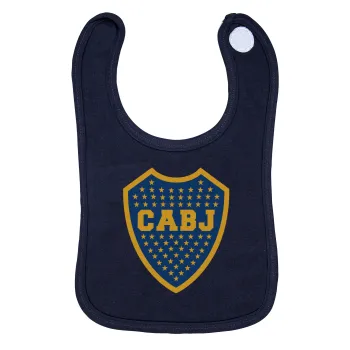 Club Atlético Boca Juniors, Σαλιάρα με Σκρατς 100% Organic Cotton Μπλε (0-18 months)