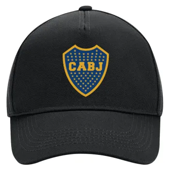 Club Atlético Boca Juniors, Adult Ultimate Hat BLACK, (100% COTTON DRILL, ADULT, UNISEX, ONE SIZE)