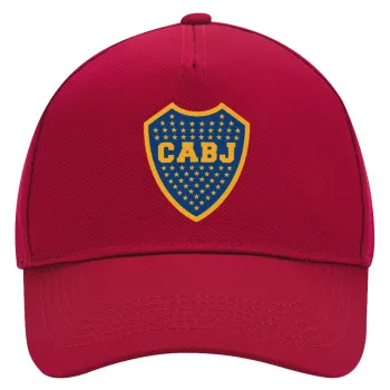 Club Atlético Boca Juniors, Καπέλο Ενηλίκων Ultimate ΚΟΚΚΙΝΟ, (100% ΒΑΜΒΑΚΕΡΟ DRILL, ΕΝΗΛΙΚΩΝ, UNISEX, ONE SIZE)