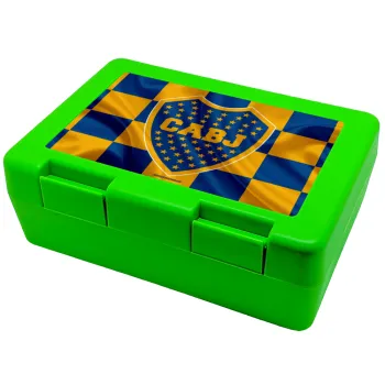 Club Atlético Boca Juniors, Children's cookie container GREEN 185x128x65mm (BPA free plastic)
