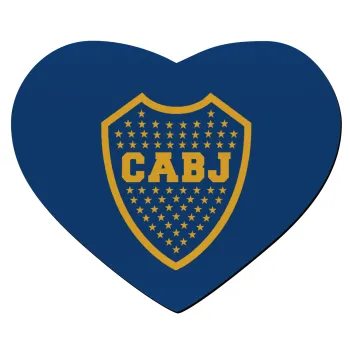 Club Atlético Boca Juniors, Mousepad heart 23x20cm