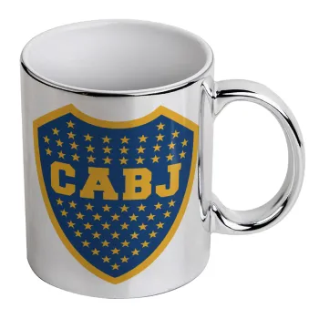 Club Atlético Boca Juniors, Κούπα κεραμική, ασημένια καθρέπτης, 330ml