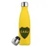 Yellow Stainless Steel Metallic Thermos, double-walled, 500ml