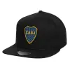 Καπέλο παιδικό Flat Snapback, Μαύρο (100% ΒΑΜΒΑΚΕΡΟ, ΠΑΙΔΙΚΟ, UNISEX, ONE SIZE)