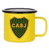 Metallic enamel MATT Yellow cup 360ml