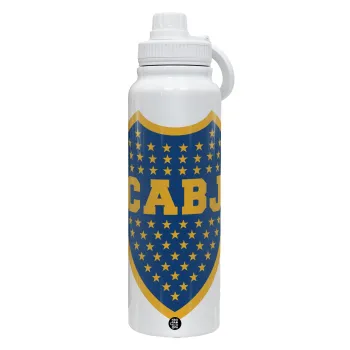 Club Atlético Boca Juniors, Θερμός 1L Ανοξείδωτο με Βάση Κινητού & Διπλά Τοιχώματα