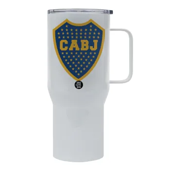 Club Atlético Boca Juniors, Mega Stainless steel Tumbler with lid, double wall 750L