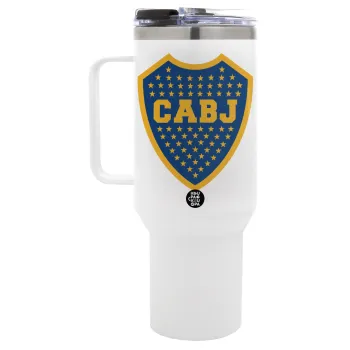 Club Atlético Boca Juniors, Mega Stainless steel Tumbler with lid, double wall 1,2L