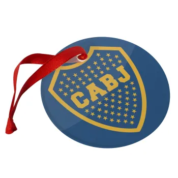 Club Atlético Boca Juniors, Christmas ornament glass 9cm