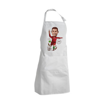 Cristiano Ronaldo, Adult Chef Apron (with sliders and 2 pockets)
