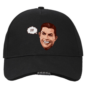 Cristiano Ronaldo, Work & Activity LED Light Cap – Perfect for Night & Low Light Conditions (100% COTTON, ADULT, UNISEX)