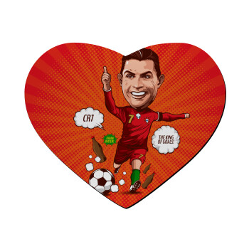 Cristiano Ronaldo, Mousepad heart 23x20cm