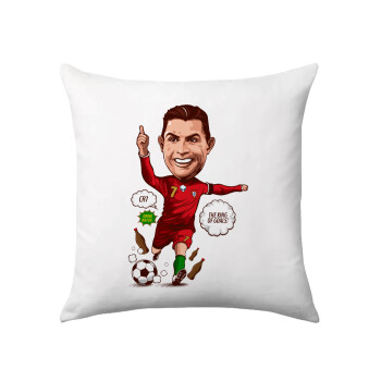 Cristiano Ronaldo, Sofa cushion 40x40cm includes filling
