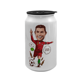 Cristiano Ronaldo, Κούπα ταξιδιού μεταλλική με καπάκι (tin-can) 500ml